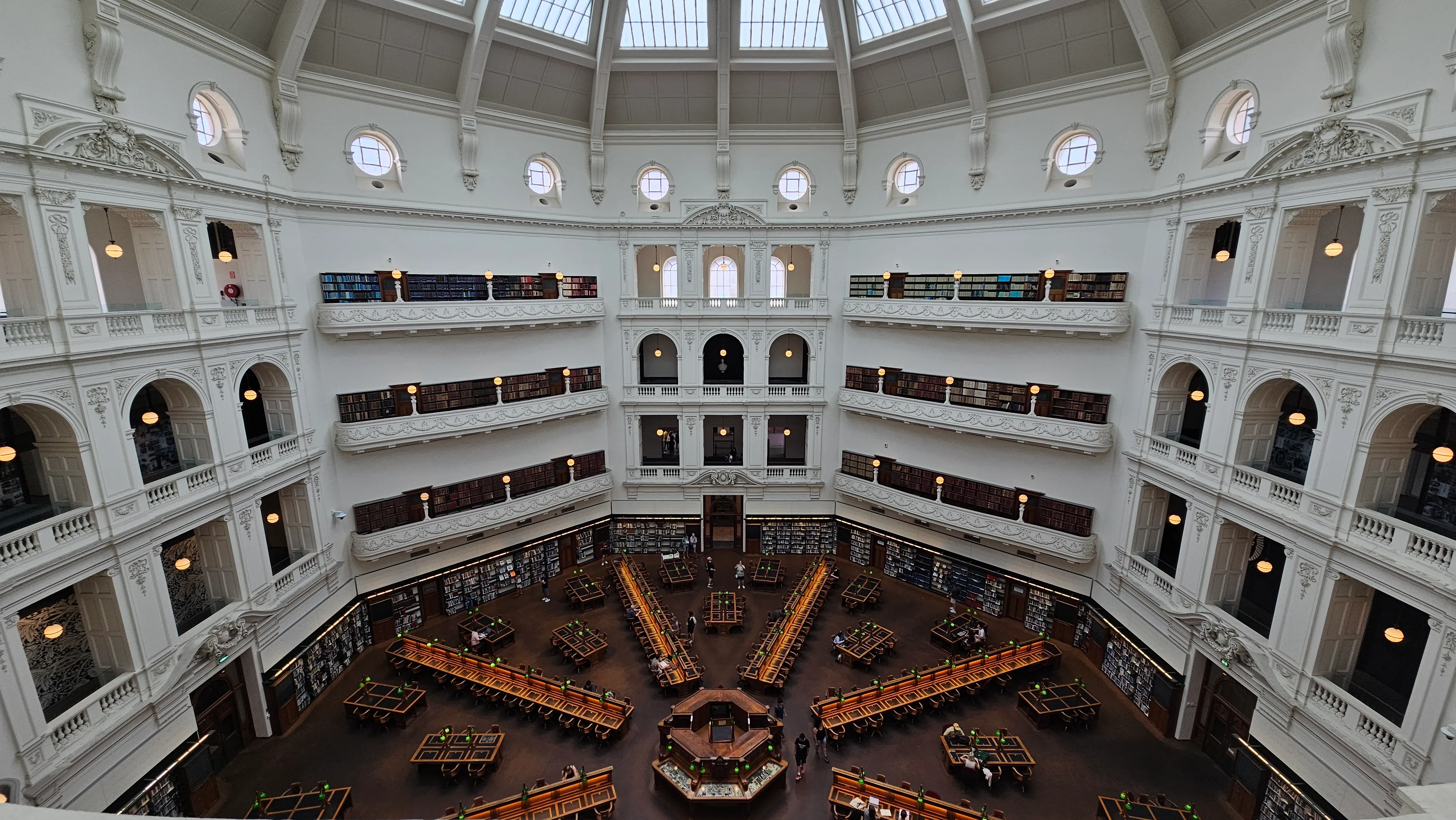 The reading room of the Victoria State Library.